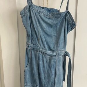 Free People Light Blue Denim Jumpsuit - NEVER WORN